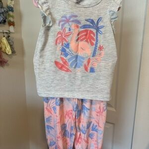Girls' Dino Tropical Print Outfit